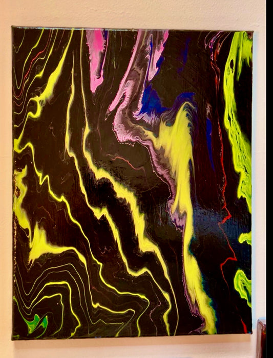 Fluid art painting